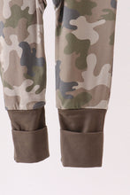 Load image into Gallery viewer, Camouflage bamboo zipper romper
