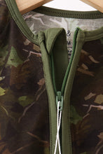 Load image into Gallery viewer, Forest Leaf Camo bamboo zipper romper
