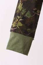 Load image into Gallery viewer, Forest Leaf Camo bamboo pajama pants set
