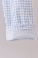 Load image into Gallery viewer, Blue nativity embroidery pants set
