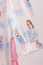 Load image into Gallery viewer, Pink bow nutcracker ruffle bubble
