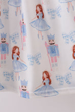 Load image into Gallery viewer, Pink bow nutcracker ruffle dress
