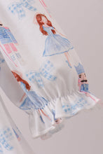 Load image into Gallery viewer, Pink bow nutcracker ruffle dress
