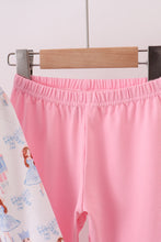 Load image into Gallery viewer, Pink bow nutcracker ruffle pants set

