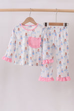 Load image into Gallery viewer, Pink bow nutcracker pants set
