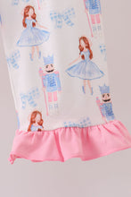 Load image into Gallery viewer, Pink bow nutcracker pants set
