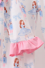 Load image into Gallery viewer, Pink bow nutcracker pants set
