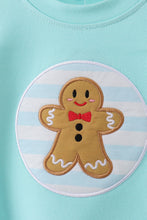 Load image into Gallery viewer, Blue gingerbread applique bubble
