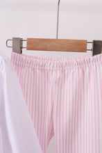 Load image into Gallery viewer, Pink christmas tree embroidery pants set
