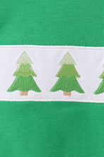 Load image into Gallery viewer, Forest Christmas tree embroidery top
