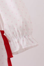 Load image into Gallery viewer, White puppy embroidery ruffle bubble
