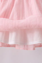 Load image into Gallery viewer, Pink princess smocked ruffle shorts set
