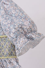 Load image into Gallery viewer, Floral bunny smocked dress

