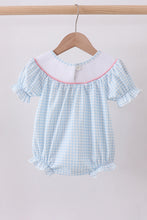 Load image into Gallery viewer, Blue golf cart smocked bubble
