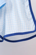 Load image into Gallery viewer, Blue golf cart smocked shorts set
