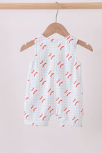 Load image into Gallery viewer, Baseball applique gingham jonjon
