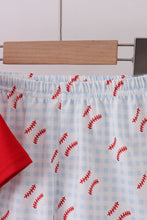 Load image into Gallery viewer, Baseball applique shorts set
