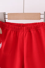 Load image into Gallery viewer, Baseball applique ruffle gingham shorts set
