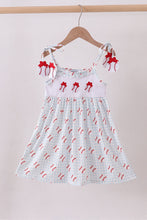 Load image into Gallery viewer, Baseball applique ruffle gingham dress
