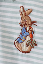 Load image into Gallery viewer, Sage bunny embroidery stripe bubble
