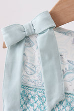 Load image into Gallery viewer, Sea shell smocked bloomer set
