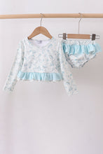 Load image into Gallery viewer, Sea shell  ruffle 2pc swimsuit
