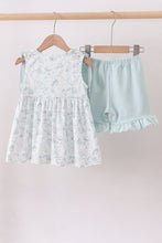 Load image into Gallery viewer, Sea shell  ruffle shorts set
