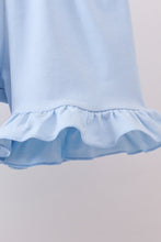 Load image into Gallery viewer, Floral bunny embroidery ruffle shorts set
