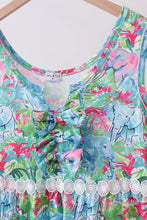 Load image into Gallery viewer, Green tropical garden dress
