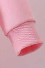 Load image into Gallery viewer, Pink heart love smile sequin fleece mom&amp;me sweatshrit
