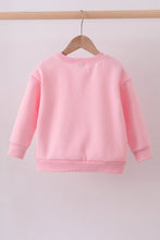 Load image into Gallery viewer, Pink heart love smile sequin fleece mom&amp;me sweatshrit
