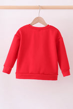 Load image into Gallery viewer, Red heart love smile sequin fleece mom&amp;me sweatshrit

