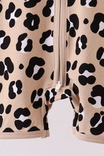 Load image into Gallery viewer, Leopard bamboo romper
