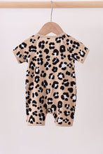 Load image into Gallery viewer, Leopard bamboo romper
