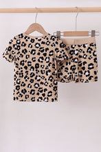 Load image into Gallery viewer, Leopard bamboo pajama set
