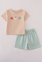 Load image into Gallery viewer, Beige french knot shorts set
