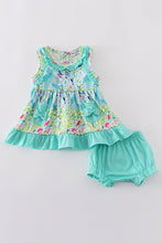 Load image into Gallery viewer, Tropical breeze print bloomer set

