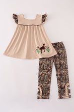Load image into Gallery viewer, Camouflage hound embroidery pants set
