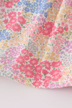 Load image into Gallery viewer, Pink floral pumpkin embroidery ruffle pants set
