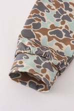Load image into Gallery viewer, Camouflage truck pumpkin applique stripe hoodie set
