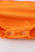 Load image into Gallery viewer, Orange Halloween pumpkin ghost embroidery bubble
