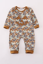 Load image into Gallery viewer, Halloween camouflage applique romper
