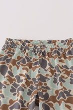 Load image into Gallery viewer, Camouflage print pumpkin applique ruffle pants set
