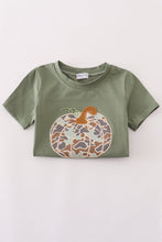 Load image into Gallery viewer, Camouflage print pumpkin applique pants set
