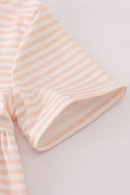 Load image into Gallery viewer, Pumpkin embroidery stripe dress
