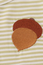 Load image into Gallery viewer, Pinecone embroidery stripe dress
