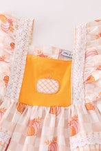 Load image into Gallery viewer, Orange pumpkin applique girl pants set
