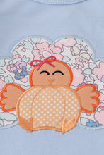 Load image into Gallery viewer, Blue turkey applique ruffle pants set
