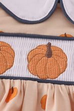 Load image into Gallery viewer, Khaki embroidery smocked bloomer set
