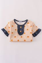 Load image into Gallery viewer, Khaki print ruffle pajamas set
